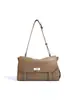 2026 Nova Bolsa Versátil de Ombro Cruzado para o Dia a Dia Feminina com Fivela de Cadeado, Bolsa Quadrada Pequena Elegante e de Alta Qualidade, Bolsa Estilo Carteiro em Couro