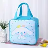 Bolsa de almuerzo aislante para estudiantes, grande, con película de aluminio engrosada, con dibujos animados bonitos, para niños