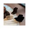 Primer Encuentro Temporada Estilo Coreano Tacón Oculto Oculta Imperfecciones Piernas Adelgazantes Botines Cortos Mujer Cuero Mate Nicho Lujo Ligero Botas Vaqueras Botas de Moda Casual
