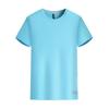 Camiseta Redonda de Seda de Hielo de Secado Rápido Personalizada para Exteriores Reflectante Running Maratón Transpirable Camiseta Publicitaria Transpirable y de Secado Rápido