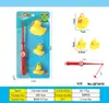 Set de Pesca Infantil Transfronterizo del Sudeste Asiático Juguetes Educativos con Caña de Pescar, Red para Peces, Varios Peces Marinos y Juguetes para el Agua en Empaque de Ampolla