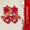 Decoración de boda para sala de estar, pegatinas de palabras felices, pared de fondo para sofá de casa nueva, arreglo de habitación de boda, dormitorio de la novia, bata de boda, sesión de fotos