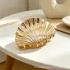 2025 Estilo Europeu Concha Óleo Gotejante Garra de Cabelo Liga de Zinco Acessório de Cabelo Parte de Trás da Cabeça Presilha de Cabelo Transfronteiriça Personalidade Estilo Cool Garra de Cabelo