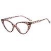 Gafas lisas de montura negra ojo de gato pueden equiparse con graduación montura para miopía gafas lisas retro mujer triángulo luz azul
