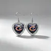 Nueva Joyería de Fútbol NFL Francesa Kansas City Chiefs Gancho para Pendiente de Piedra Temporal Colgante de Cruz Accesorios de Equipo Transfronterizos