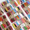 Venta Caliente Transfronteriza Cuerda de Papel de Doble Hilo 10m /12 Rollos/Paquete Empaque de Color Mixto Set de Cuerda de Papel Raffia Colorida