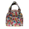 Bolsa de almuerzo grande de tela Oxford impresa de doble capa, bolso de mano, lindo, impermeable, bolsa para lonchera, bolsa para lonchera, venta al por mayor