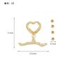 Coleção de Acessórios com Botões de Pérola Cobre Banhado Ouro Real Microincrustação Pulseira Colar DIY Feito à Mão Conexão em Espiral Fivela OT