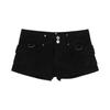 Pantalones cortos informales de trabajo estilo Spice Girl para mujer, estilo americano, retro, de cintura baja, ajustados y rectos, de verano, 2025