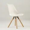 Silla Tulipan Industrial Imus Silla de Oficina Creativa Silla de Computadora Simple Tapizada Puleather Silla de Café Nórdica