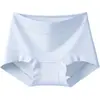Nova Cueca Boxer Feminina Respirável de Algodão Puro, Cintura Média, Tamanho Grande, Cor Sólida, Solta, 10A, Antibacteriana, Gancho Estendido