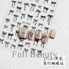 BELLEZA COMPLETA Pegatinas Transfronterizas Nuevas para Arte de Uñas ins Lazo Belleza Suave Blanco Elegante Pegatinas para Arte de Uñas