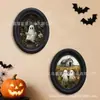 Decoración Colgante de Madera para Pared con Paisaje de Fantasmas de Halloween Transfronterizo, Decoración para Hogar y Dormitorio