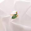 Anillo de Pavo Real Tejido Abierto de Clase A de Joyería Metálica Transfronteriza, Pulsera de Nicho Creativa Personalizada INS