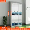 Gabinete de Zapatos de Almacenamiento para Empleados Acero Inoxidable Tapa Inclinada Taller de Purificación Libre de Polvo Estéril Fábrica de Alimentos Gabinete de Desinfección Ultravioleta