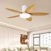 Lámpara ventilador de estilo nórdico más vendida transfronteriza para dormitorio, comedor y armario; luz de ventilador de techo simple