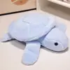 Almofada de Pelúcia Fofa e Macia de Tartaruga Deitada, Brinquedo de Pelúcia, Tartaruga Marinha Pequena de Pelúcia, Boneca de Conforto para Crianças