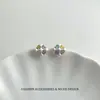 Pendientes de Cristal de Color con Forma de Rombo Estilo Retro Francés para Mujer, Sencillos y Únicos con un Diseño Distintivo