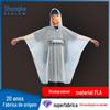 Capa de Chuva Estilo Capa Shengke Material Plástico Degradável Pla Comércio Exterior Personalizado Capa de Chuva para Caminhada de Adulto e Bicicleta