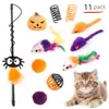 Se pueden ensamblar surtidos de juegos de accesorios de juguetes para gatos de Halloween y Navidad para proporcionar a los gatos entretenimiento autónomo y aliviar el aburrimiento, juguetes para mascotas al por mayor
