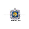 Pingente Diamante Redondo Nbl Basquete Pingente Golden State Warriors Colar Pingente Equipe de Basquete Fabricante Spot