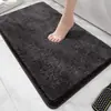 Suministro exclusivo transfronterizo de alfombrillas de baño de felpa de pelo largo altamente absorbentes, alfombrillas antideslizantes para inodoro, alfombrillas para pies de dormitorio y alfombrillas resistentes a la suciedad para puerta de entrada