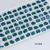 Dongzhou Crystal 6*8 Tachuelas Pequeñas Redondas para Uñas, Forma Oblonga con Esquinas Redondeadas, Base Puntiaguda, Strass de Vidrio K9 Super Brillante, Accesorios para Joyería DIY