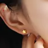 Pendientes Estrella de Borde Flash 5G Estrella de Cinco Puntas Pendientes Sencillos