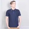 Nueva Camisa Polo de Verano Camiseta de Manga Corta Color de Contraste Cuello Solapa Top Mismo Estilo para Hombres y Mujeres Camiseta Talla Grande Venta al por Mayor Transfronteriza
