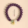 Moda nacional original glicínia original intemperismo Bodhi [Qi Roxo Chega Leste] fada da boa sorte Lótus Lótus fera leão pulseira
