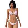 Bikini de Tres Piezas de una Sola Pieza para Dropshipping que Cubre el Vientre y Te Hace Ver Más Delgada, Bikini Sexy de Puro Deseo para Vacaciones en la Playa Traje de Baño para Mujer