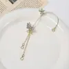 Brincos de Orelha de Espiga de Trigo Novos Transfronteiriços Sem Furos, Pingentes Versáteis, Brincos de Diamante da Moda, Presilhas de Orelha Super Fadas Exquisitas