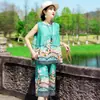 Pijamas de mujer, chaleco, pantalones cortos, traje de algodón y seda, ropa de verano para madres, tallas grandes, ropa de hogar para mujeres de mediana edad y mayores, conjunto de dos piezas
