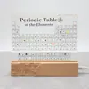 Tiktok Más Vendido Tabla Periódica Acrílica con Relieve Químico y 83 Muestras Incrustadas Adorno de Decoración para Aula Regalo
