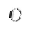Anel Quadrado de Diamante Negro Anel de Dedo com Corrente Feminino Design de Nicho Personalidade High Fashion Dedo 2024 Anel para Amantes