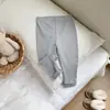 Leggings de Algodón para Niñas, Pantalones Lisos Nuevos de Primavera y Otoño, Pantalones Versátiles Dulces Estilo Coreano Color Caramelo Ajustados para Niños Pequeños