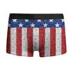 Calzoncillos bóxer de seda de leche con cintura media y elásticos para hombre, con estampado del Día de la Independencia de Amazon, transfronterizos