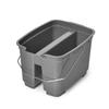 Balde de Limpeza de Armazenamento com Compartimento Duplo Quadrado Plástico Pequeno Balde de Água Balde para Lavar Carro Cesto Grande para Ferramentas de Limpeza Doméstica Balde de Pesca