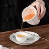 Juego de té de porcelana blanca con taza de jade y sebo, juego de té, taza de té, taza de té para hombre, filtro para té, drenaje de té, accesorios de arte de té de alta calidad