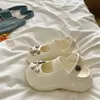 Moda y EstiloAlto Valor EstéticoZuecos Mary Jane para Mujer de Verano de Eva Cómodos de Punta Cerrada para Viajar, Comodidad para Uso Prolongado, Zapatos Perforados que No Cansan