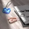 Resina de gota pegamento DIY letras inglesas etiqueta colgante de arena movediza espejo 26 letras mayúsculas llavero molde de silicona