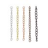 En stock, cadena de cola de acero inoxidable, pulsera, collar, extensión, cadena de grosor, cadena, accesorios de joyería para bricolaje, cadena de joyería de 5 cm