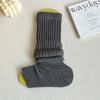 Calcetines de mujer hasta media pantorrilla, calcetines de punto, calcetines con cubrepiernas JK, calcetines de pelo estilo universitario japonés JK, calcetines hasta la pantorrilla
