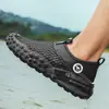 Zapatos de malla grande de secado rápido, zapatos calados para ancianos, zapatos de agua, mocasines sin cordones, zapatos modernos para hombre, estilo de hombre, suministro directo del fabricante