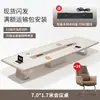 Mesa de Conferência Grande com Pintura Eletrostática Mesa Longa Simples Moderna Mesa de Recepção de Negociação para Sala de Conferência Conjunto de Mesa e Cadeiras Cadeiras de Reunião