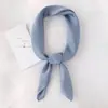 En Stock Bufanda Cuadrada de Satén de Seda de Color Sólido de 70 cm, Bufanda Cuadrada de Seda Artificial Estampada de Color Único, Accesorio para el Cabello de Ropa, Pañuelo Decorativo para la Cabeza, Se Puede Arrugar