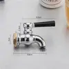 Torneira Universal para Baldes de Água Isolados, Acessórios Flor de Lótus Ameixa, Balde de Chá de Leite Vênus 3 Pontos, Balde de Leite de Soja Tipo Pressão 4 Pontos