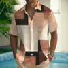 Camisa casual de manga corta con cuello para hombre, estampado digital tipo ola hawaiana, el más vendido de Amazon