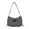 Nueva moda comercio exterior al por mayor en stock bolso de axila con pedrería moda femenina pedrería brillante bolso bandolera baguette