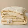 Colcha de fibra de soja, colcha de algodón, colcha de primavera y otoño, colcha de invierno, colcha de aire acondicionado, ropa de cama para estudiante de dormitorio individual, adecuada para todas las estaciones
